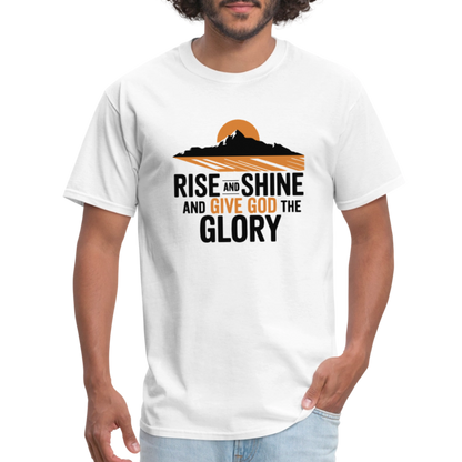 Rise and Shine Christian Unisex Classic T-Shirt - white