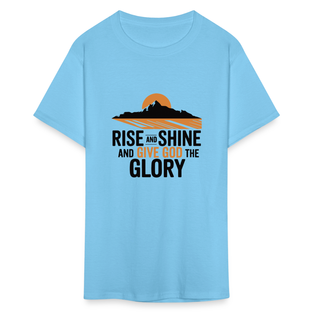 Rise and Shine Christian Unisex Classic T-Shirt - aquatic blue