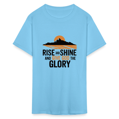 Rise and Shine Christian Unisex Classic T-Shirt - aquatic blue