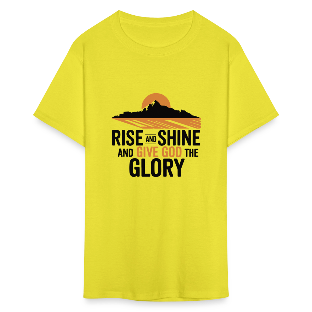 Rise and Shine Christian Unisex Classic T-Shirt - yellow