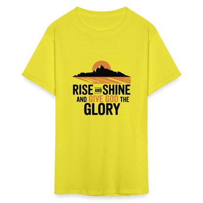 Rise and Shine Christian Unisex Classic T-Shirt - yellow