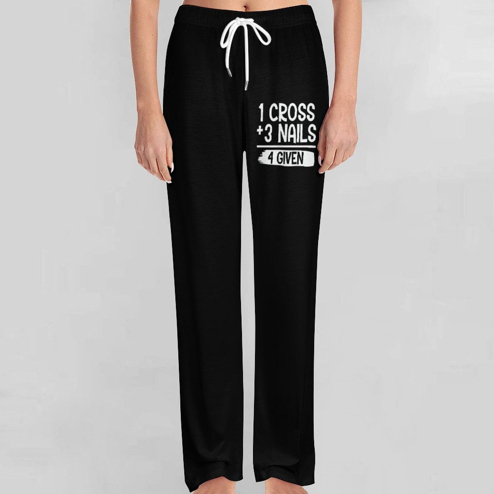 1 Cross 3 Nails 4 Given Men's Christian Pajamas Pants - ClaimedbyGodDesigns