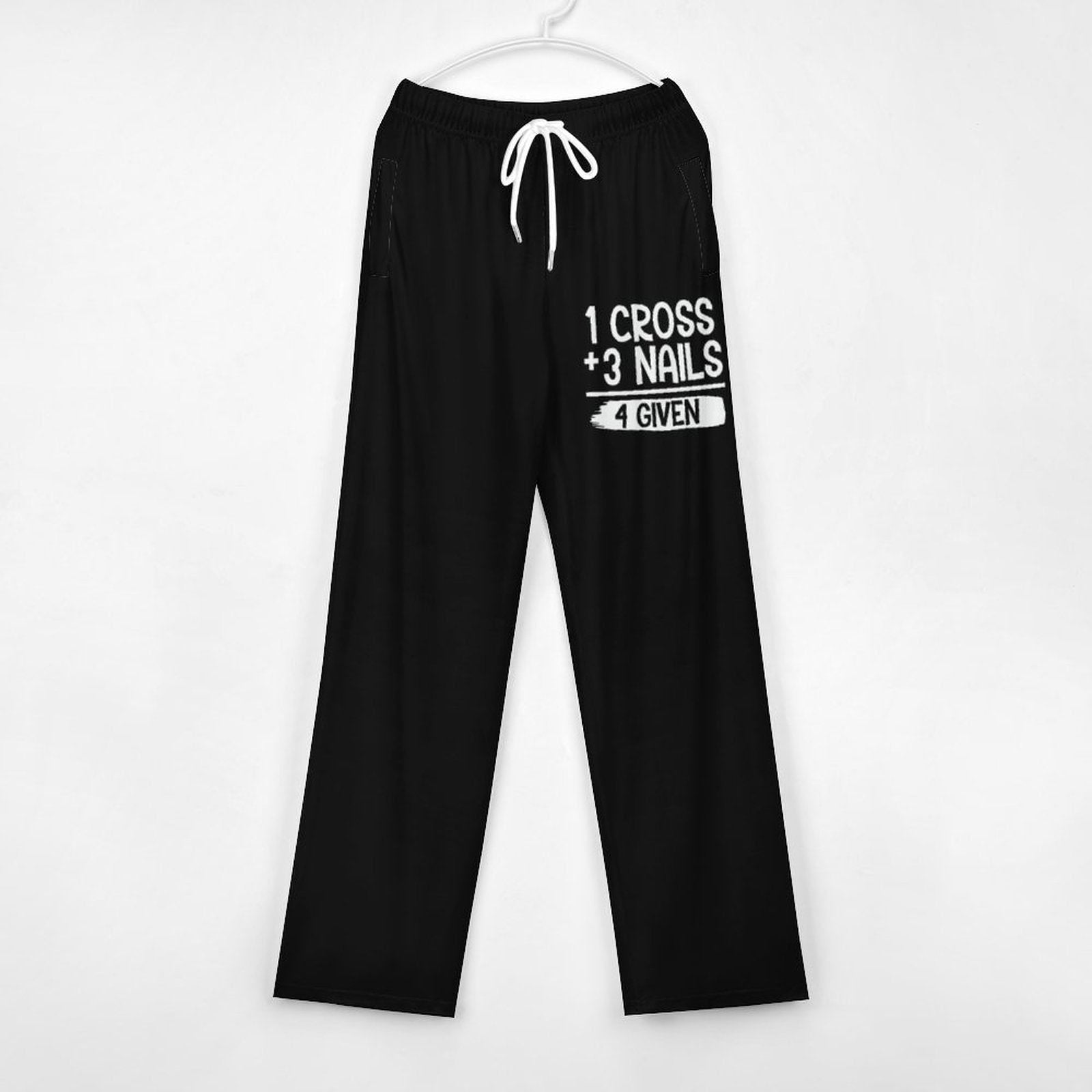 1 Cross 3 Nails 4 Given Men's Christian Pajamas Pants - ClaimedbyGodDesigns