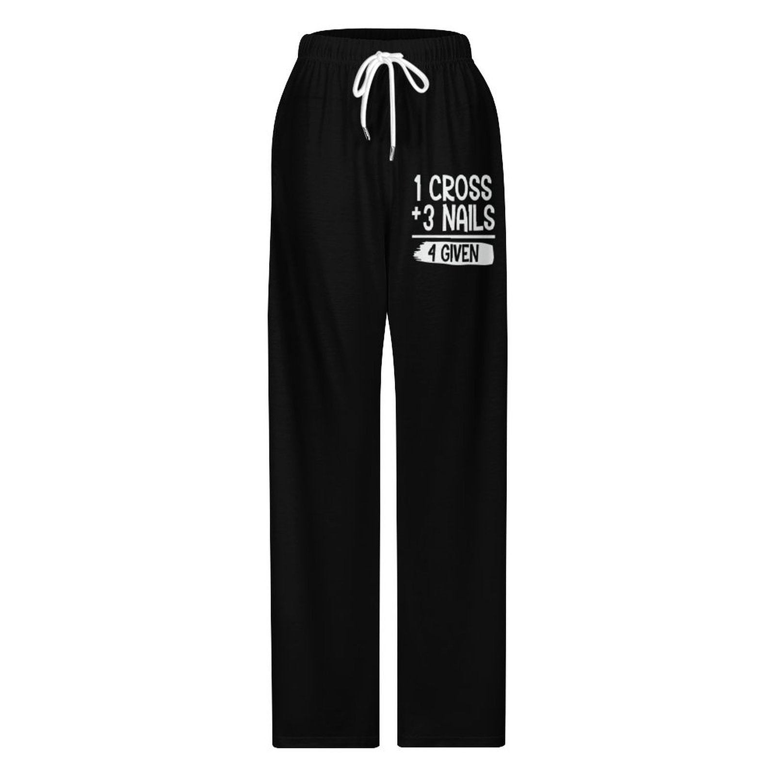 1 Cross 3 Nails 4 Given Men's Christian Pajamas Pants - ClaimedbyGodDesigns