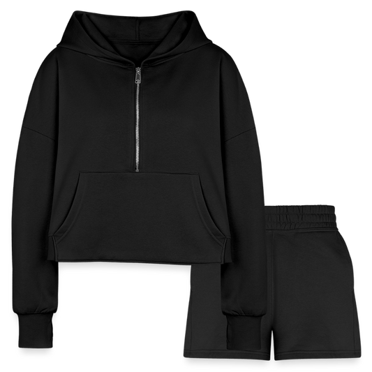 Spiritual Gangsta Women’s Christian Cropped Hoodie & Jogger Short Set Outfit - ClaimedbyGodDesigns