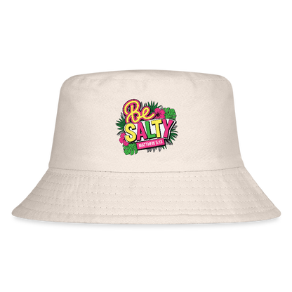Be Salty Kid's Christian Bucket Hat - Natural