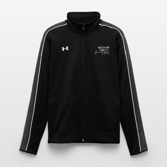 Watch Him Turn It Christian Women's Full Zip Gym Sweater - ClaimedbyGodDesigns