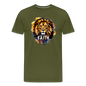 Fearless In Faith Men's Christian Premium T-Shirt - olive green