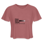 Pray Wait Trust Women's Christian Cropped T-Shirt - mauve