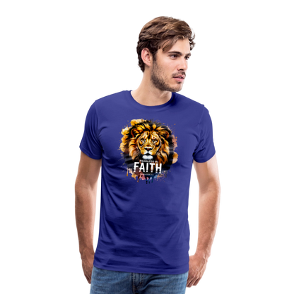 Fearless In Faith Men's Christian Premium T-Shirt - royal blue