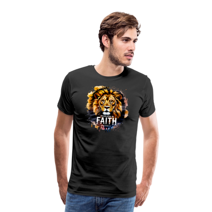 Fearless In Faith Men's Christian Premium T-Shirt - black