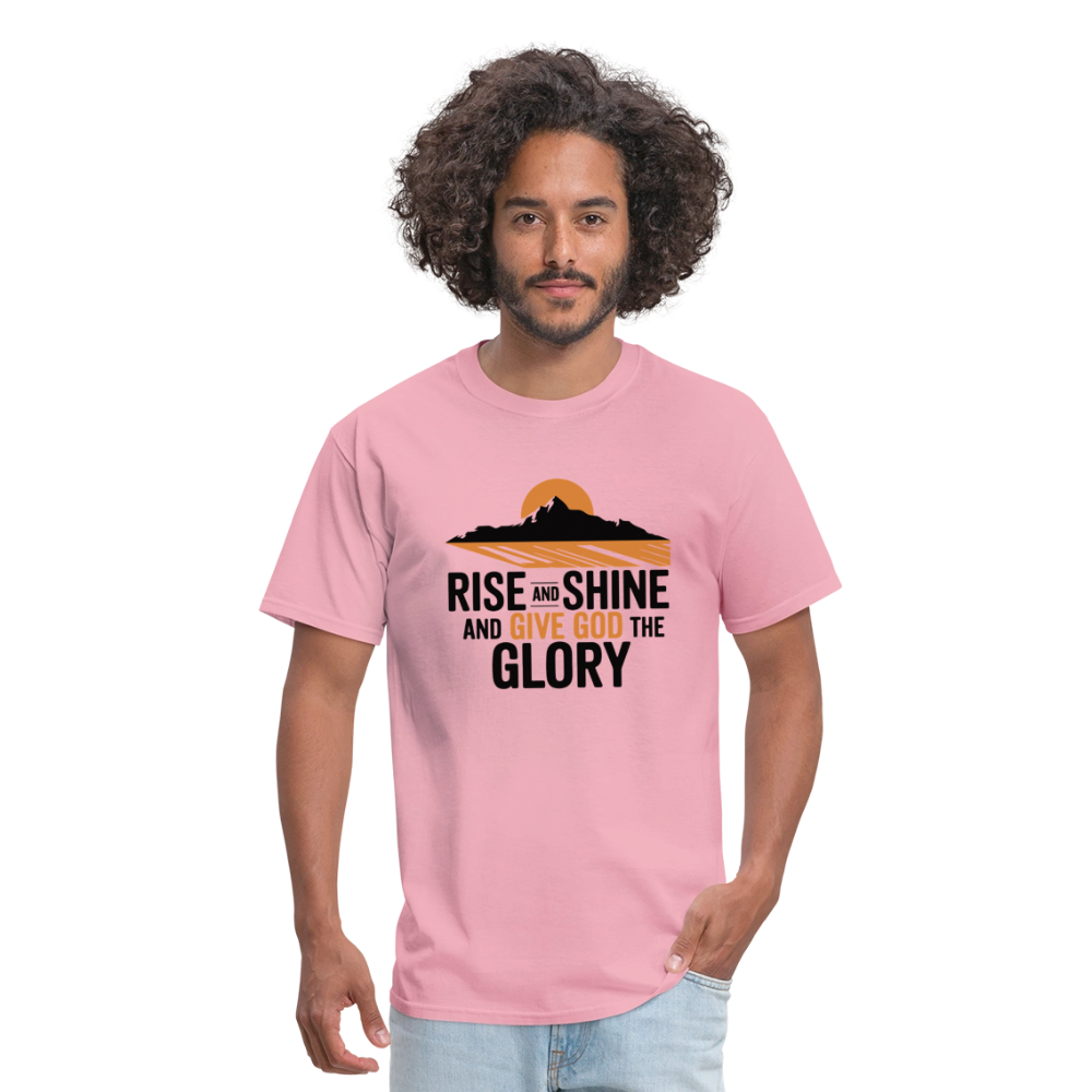 Rise and Shine Christian Unisex Classic T-Shirt - pink