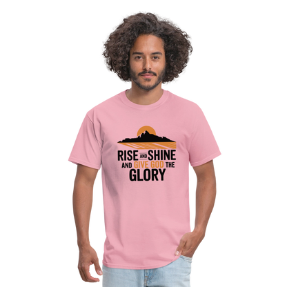 Rise and Shine Christian Unisex Classic T-Shirt - pink