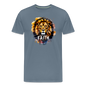 Fearless In Faith Men's Christian Premium T-Shirt - steel blue