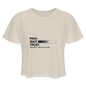 Pray Wait Trust Women's Christian Cropped T-Shirt - dust