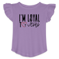 I'm Loyal Christian Toddler Girls Flutter T-shirt - lavender