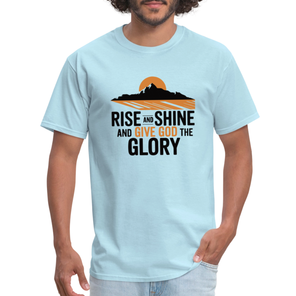 Rise and Shine Christian Unisex Classic T-Shirt - powder blue