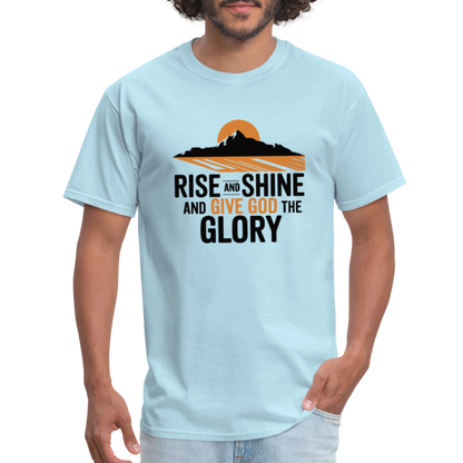 Rise and Shine Christian Unisex Classic T-Shirt - powder blue