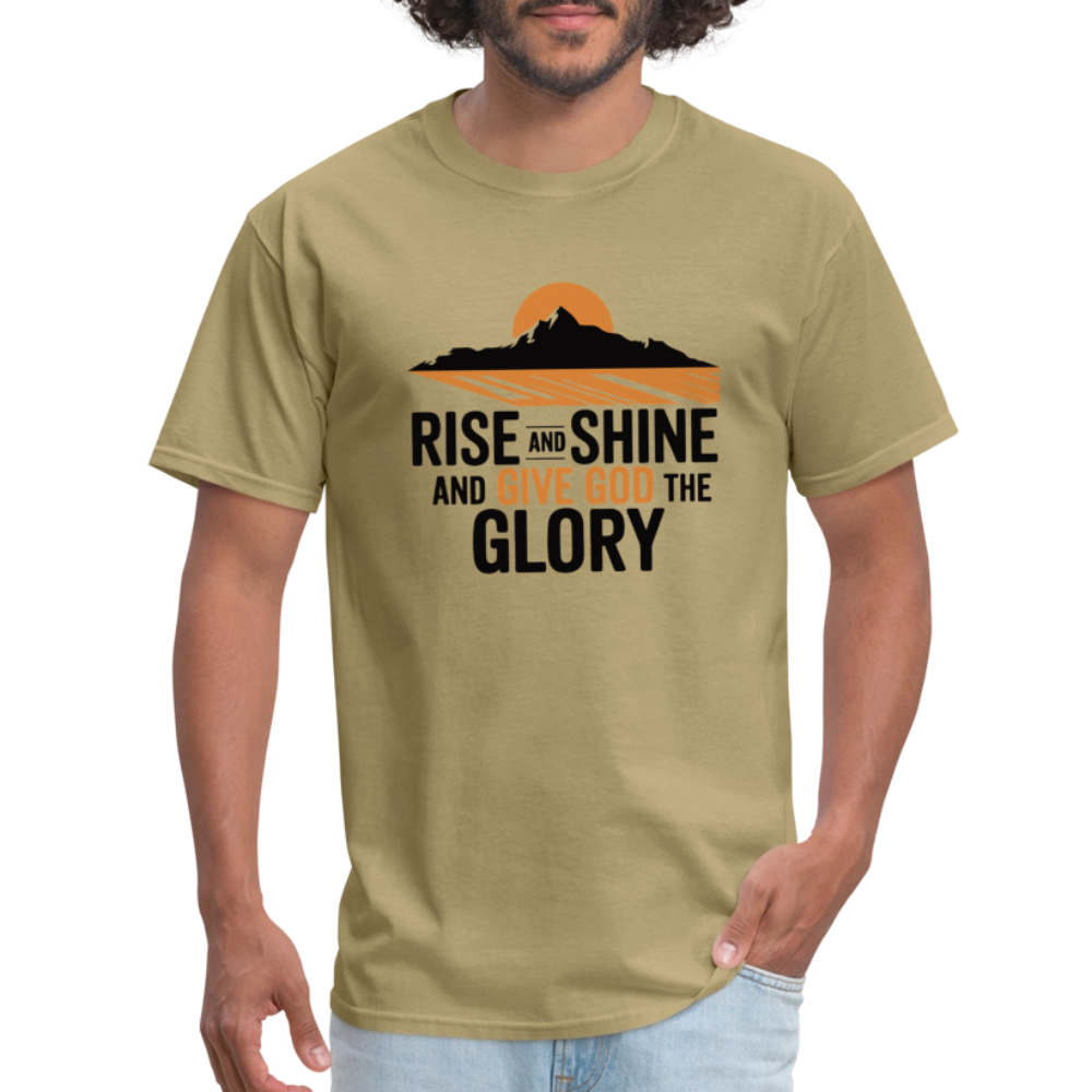Rise and Shine Christian Unisex Classic T-Shirt - khaki