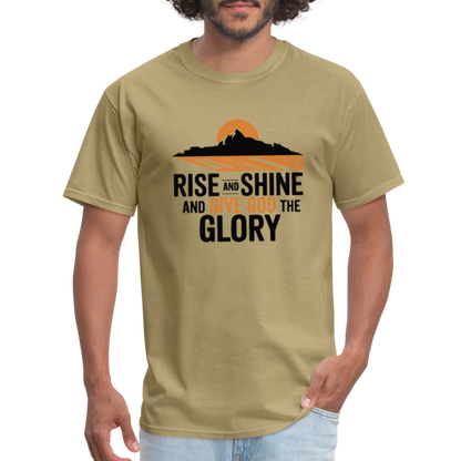 Rise and Shine Christian Unisex Classic T-Shirt - khaki