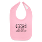 He Is The Greatest Christian Baby Bib - light pink