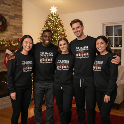 The Reason For The Season Christmas Christian Unisex Lounge Wear Set - ClaimedbyGodDesigns