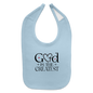 He Is The Greatest Christian Baby Bib - light blue