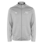 Watch Him Turn It Christian Men's Full Zip Gym Sweater - light gray