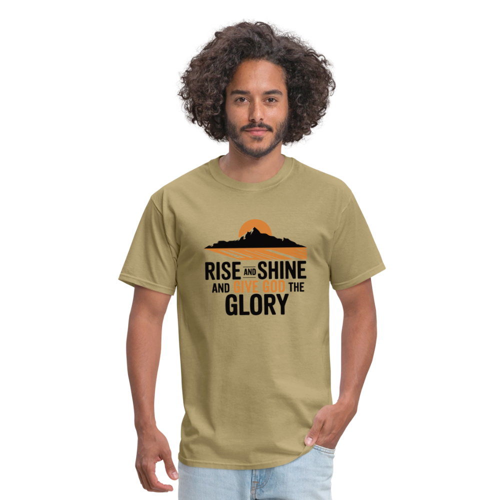 Rise and Shine Christian Unisex Classic T-Shirt - khaki