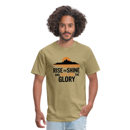 Rise and Shine Christian Unisex Classic T-Shirt - khaki