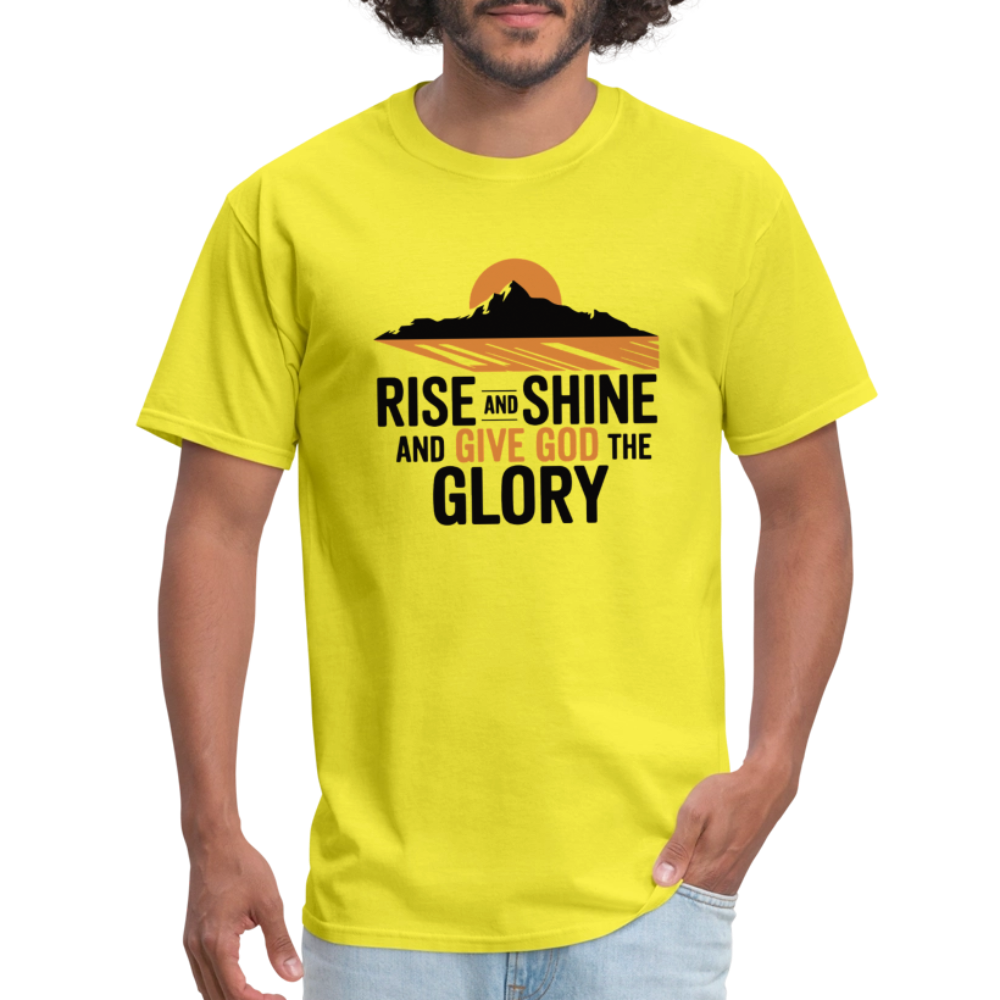 Rise and Shine Christian Unisex Classic T-Shirt - yellow