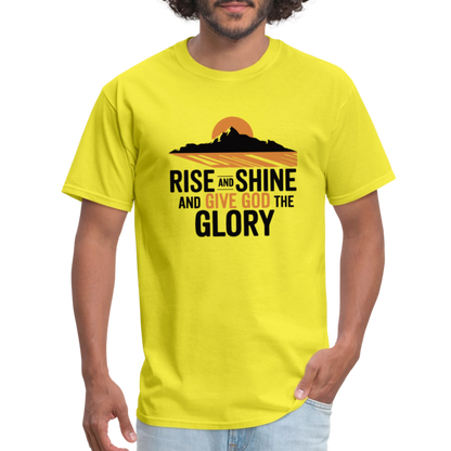 Rise and Shine Christian Unisex Classic T-Shirt - yellow