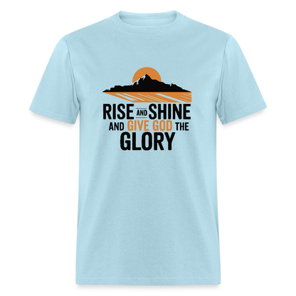 Rise and Shine Christian Unisex Classic T-Shirt - powder blue