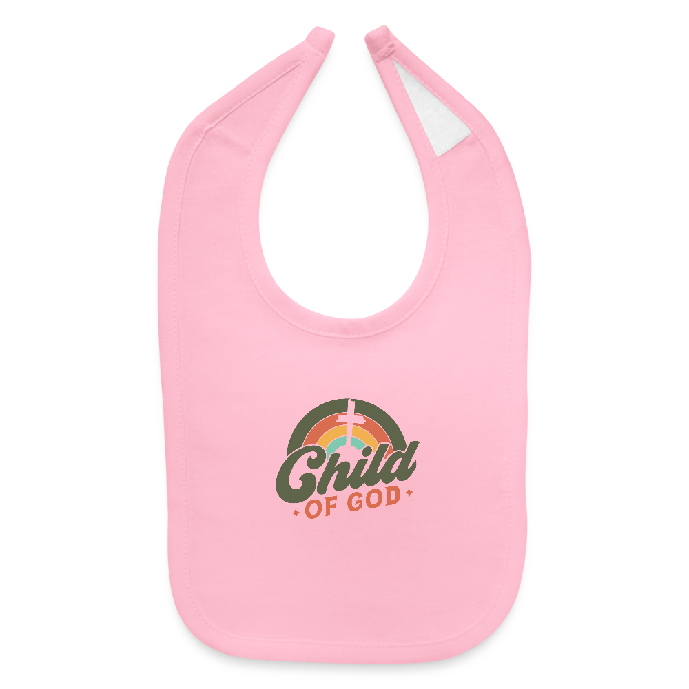 His Child Christian Baby Bib - light pink