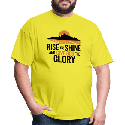 Rise and Shine Christian Unisex Classic T-Shirt - yellow