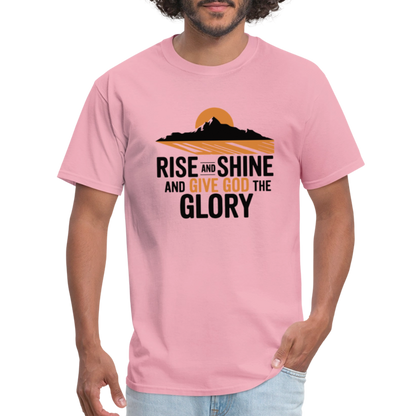 Rise and Shine Christian Unisex Classic T-Shirt - pink