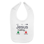 He Is Calling Christian Baby Bib - white