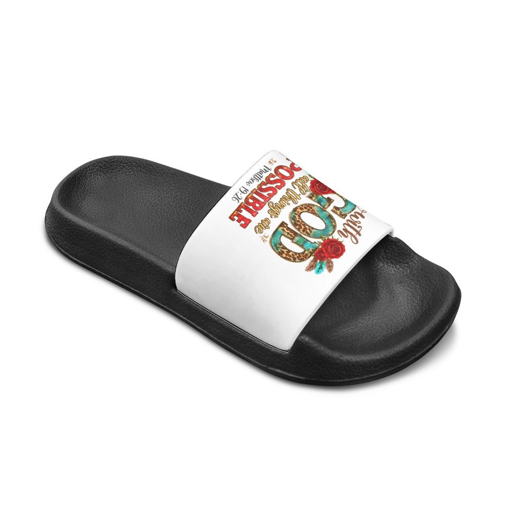All Things Are Possible Christian Children’s Sandals - ClaimedbyGodDesigns
