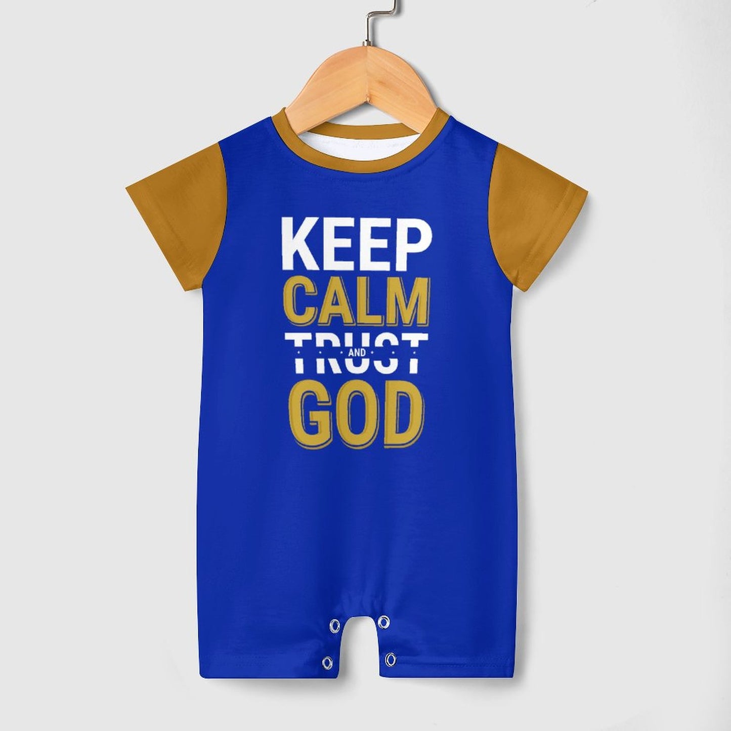 Keep Calm And Trust God Christian Baby Onesie SALE-Personal Design