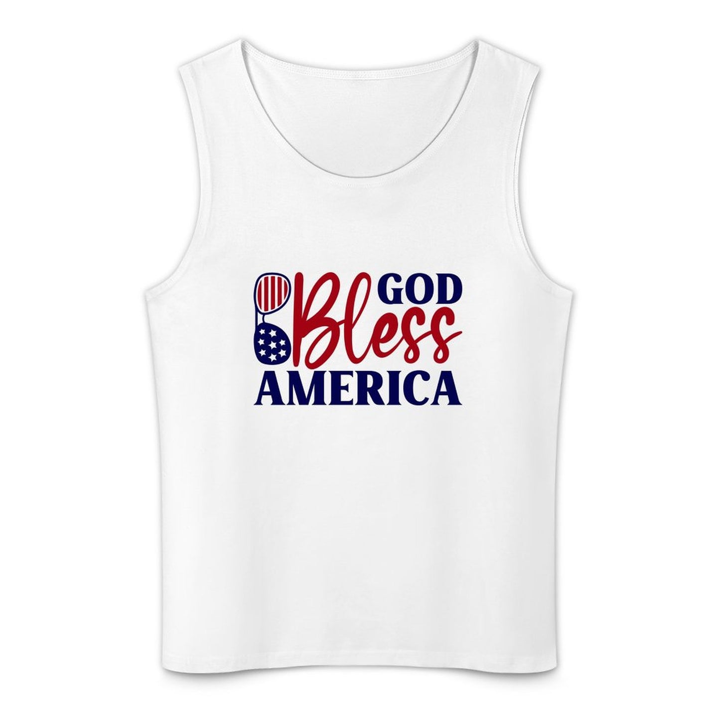 God Bless America Patriotic American Men's Christian Tank Top