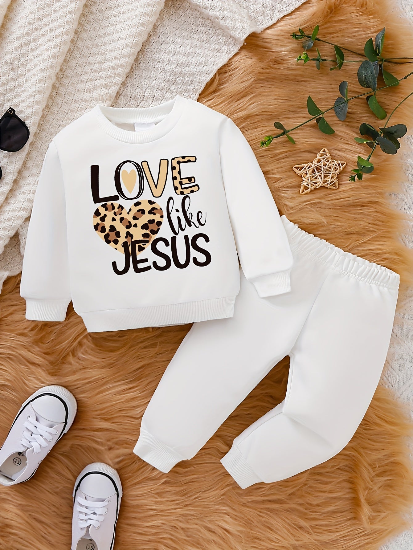 LOVE LIKE JESUS Toddler Christian Casual Outfit claimedbygoddesigns
