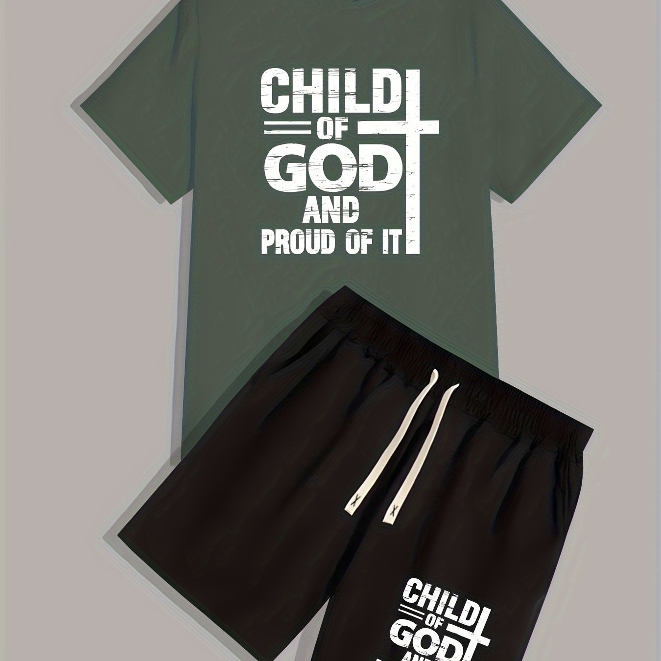 Child Of God  And Proud Of It Men's Christian Casual Outfit claimedbygoddesigns