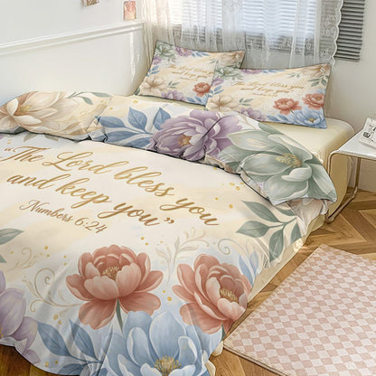 The Lord Bless You Christian 3-Piece Bedding Set