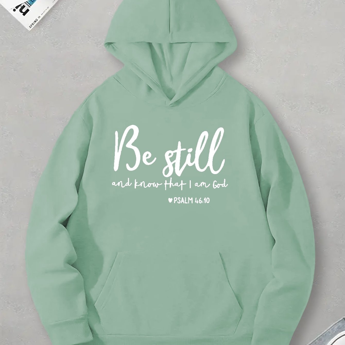 Be Still And Know That I Am God Men's Christian Pullover Hooded Sweatshirt claimedbygoddesigns