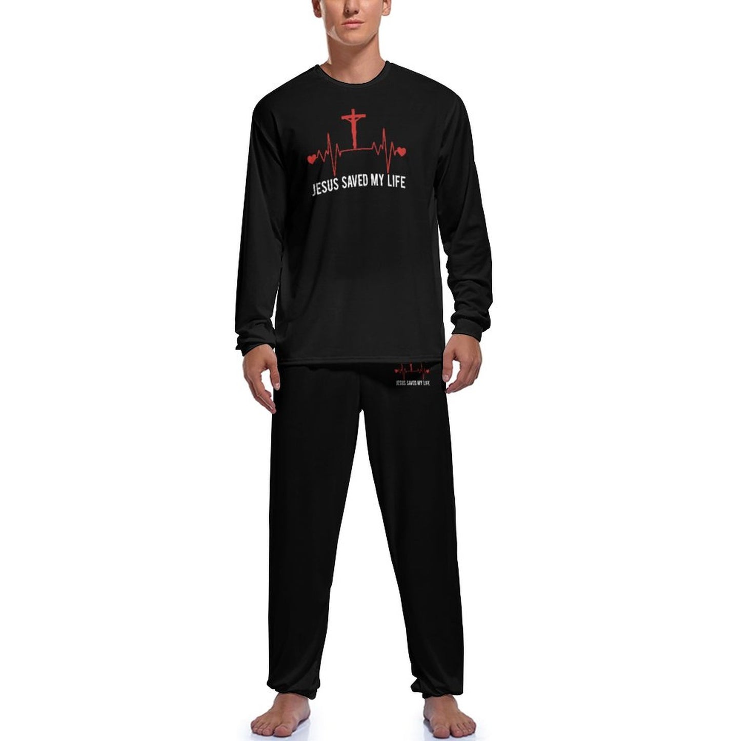 He Saved My Life Men's Christian Pajama Set