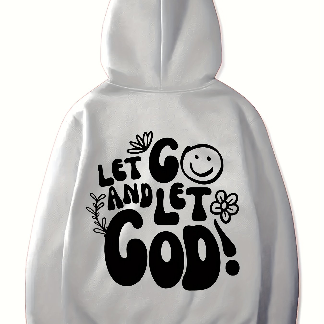Let Go & Let God Youth Christian Pullover Hooded Sweatshirt claimedbygoddesigns