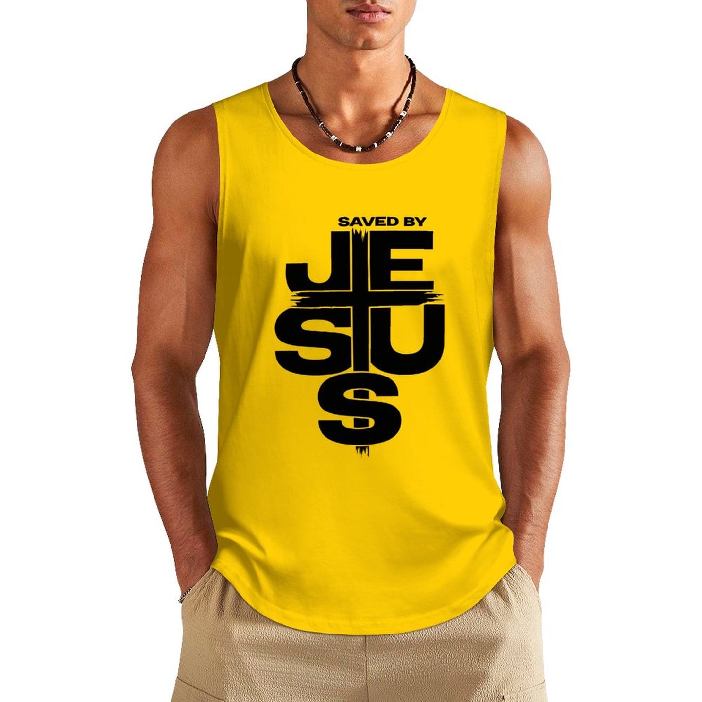 Saved By Jesus Men's Christian Tank Top SALE-Personal Design