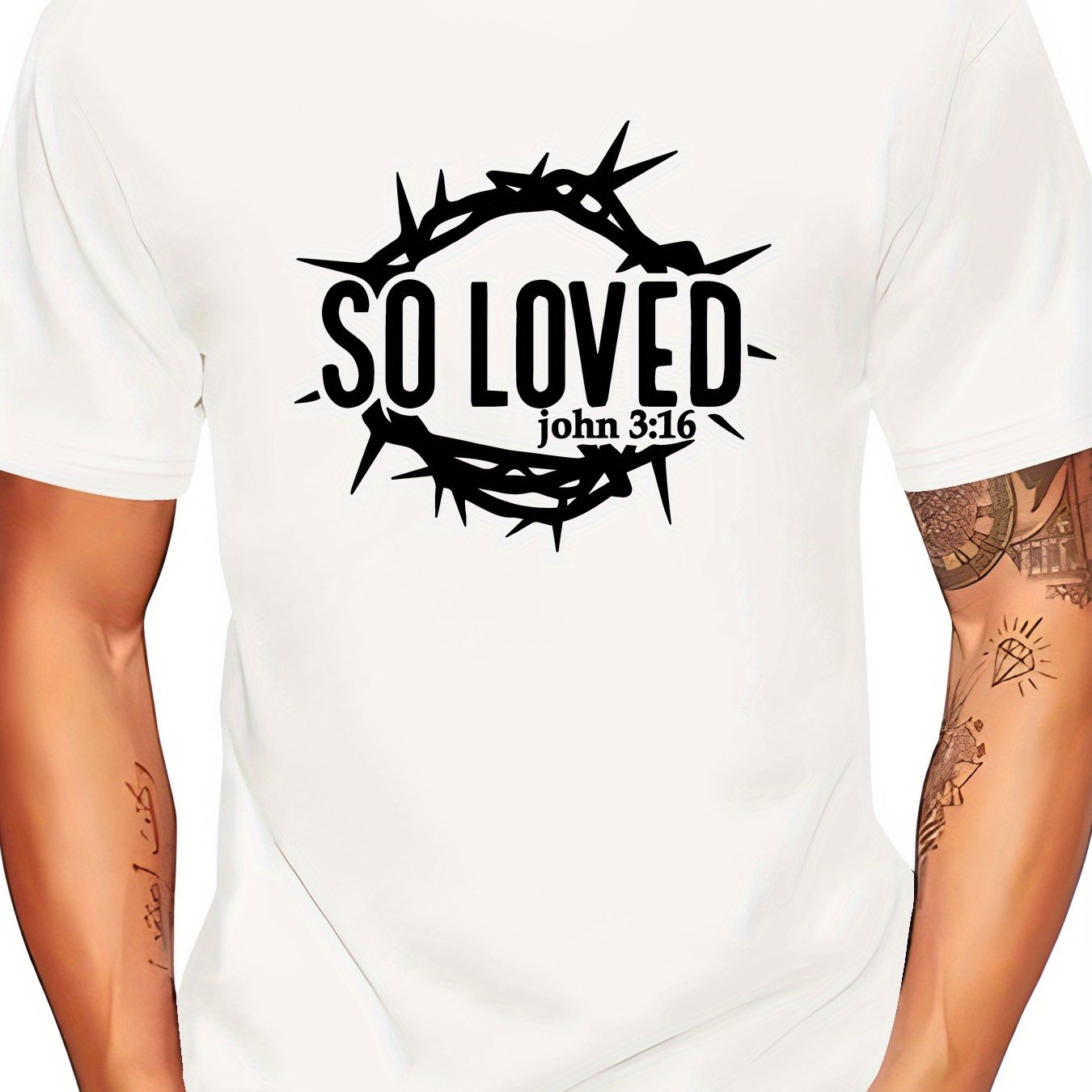 So Loved Men's Christian T-shirt claimedbygoddesigns