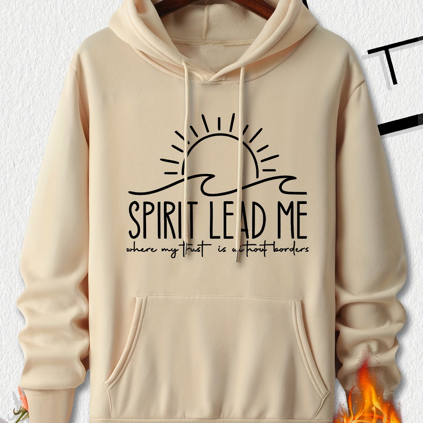 Spirit Lead Me Men's Christian Pullover Hooded Sweatshirt claimedbygoddesigns