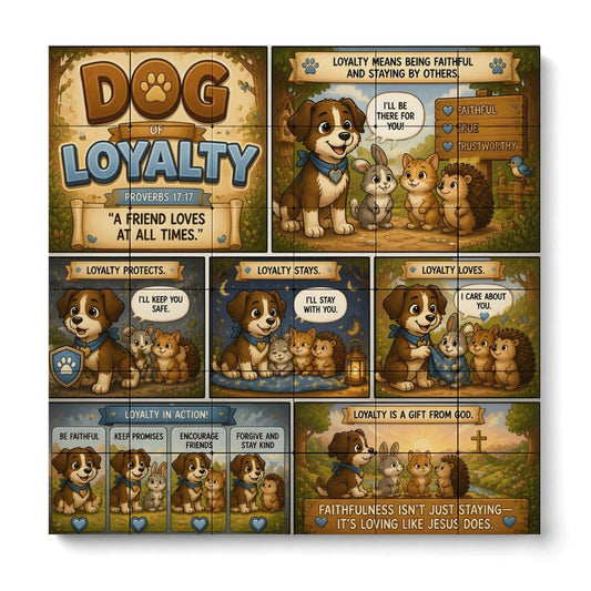 Dog of Loyalty – Building Block Puzzle Ornament - ClaimedbyGodDesigns